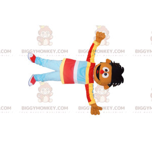 BIGGYMONKEY™-Maskottchenkostüm für Jungen mit skurrilen Haaren