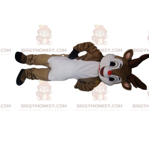 BIGGYMONKEY™ Μασκότ Κοστούμι του Happy Little Reindeer with a