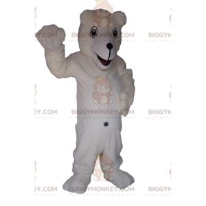 Isbjörn BIGGYMONKEY™ maskotdräkt med stort leende - Bärmaskot - BIGGYMONKEY_013203 - BiggyMonkey.com