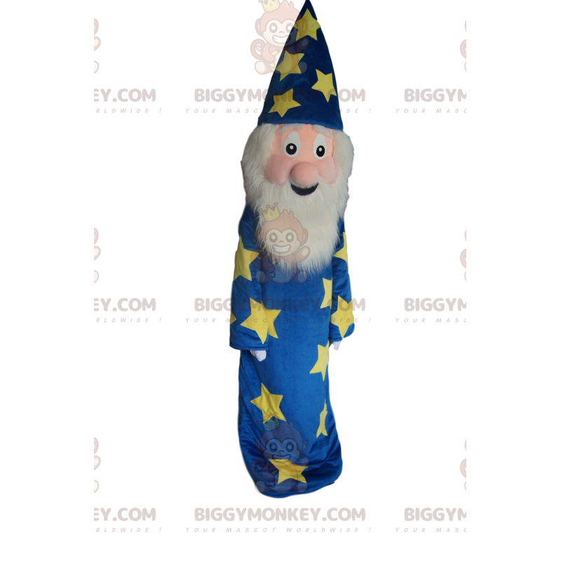 Costume de mascotte BIGGYMONKEY™ de Merlin l'Enchanteur super