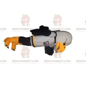  Steenarend BIGGYMONKEY™-mascottekostuum met waaiershirt. - Vogel mascotte - BIGGYMONKEY_013206 - BiggyMonkey.com