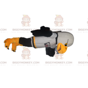  Steenarend BIGGYMONKEY™-mascottekostuum met waaiershirt. - Vogel mascotte - BIGGYMONKEY_013206 - BiggyMonkey.com