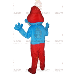Costume della mascotte del Puffo Papa BIGGYMONKEY™. Costume da