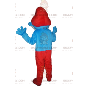 Papa Smurf BIGGYMONKEY™ maskotkostume. Papa smølfe kostume - Masker berømte mennesker - BIGGYMONKEY_013213 - BiggyMonkey.com