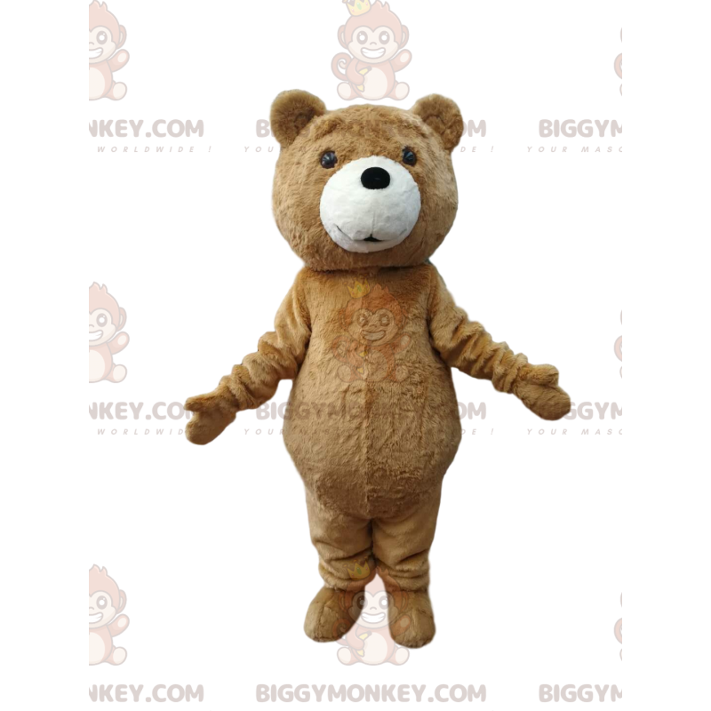 Ruskea Cub BIGGYMONKEY™ maskottiasu. Ruskea karhu puku - Ruskea Cub BIGGYMONKEY™ maskottiasu. Ruskea karhu puku -
