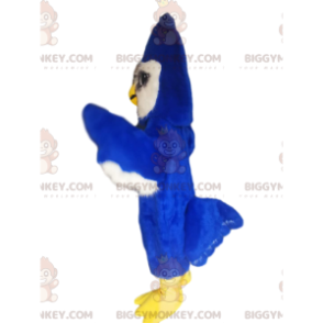 Majestic Blue Bird BIGGYMONKEY™ maskotdräkt. Blå fågel kostym - Fågelmaskot - BIGGYMONKEY_013216 - BiggyMonkey.com