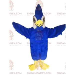 Majestic Blue Bird BIGGYMONKEY™ Mascot Costume. Blue bird