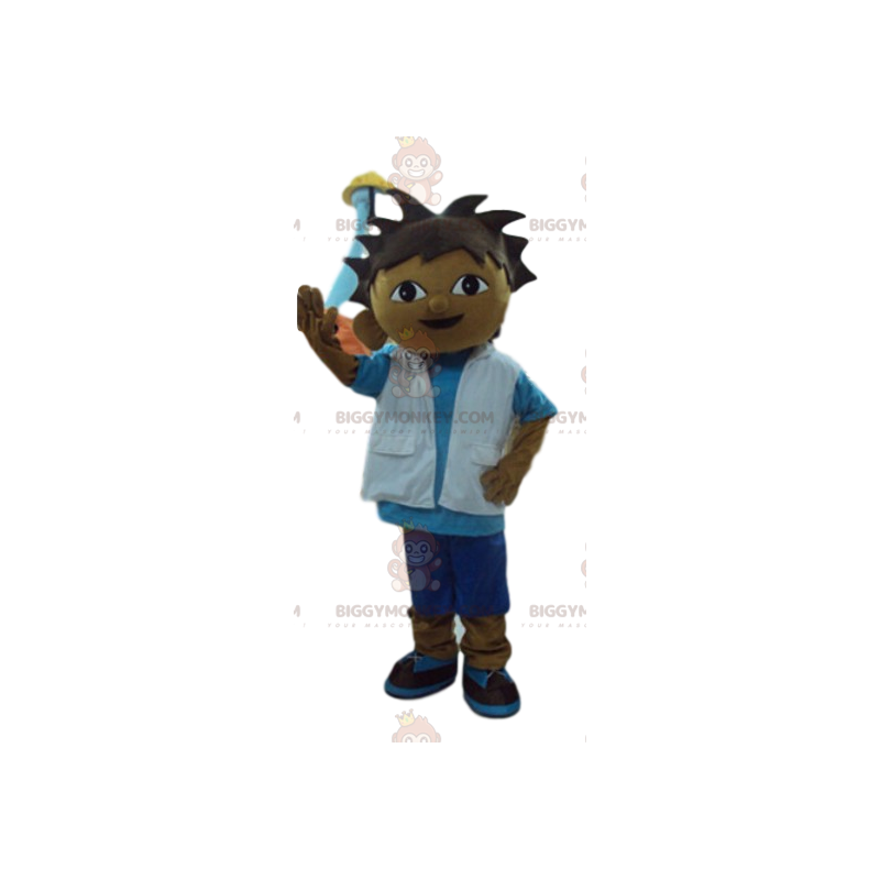 BIGGYMONKEY™-mascottekostuum voor kleine ontdekkingsreiziger. BIGGYMONKEY™-mascottekostuum voor kleine ontdekkingsreiziger.