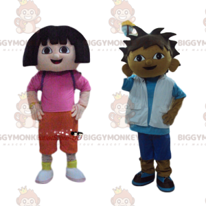 Explorers BIGGYMONKEY™ Mascot Costume Duo. Explorer Costume Duo