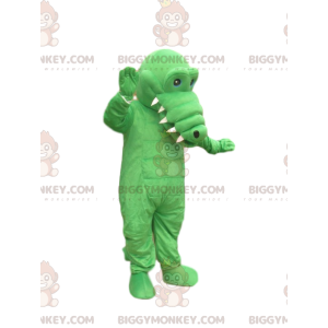 Στολή μασκότ BIGGYMONKEY™ Green Crocodile. Στολή κροκόδειλου - Μασκότ κροκόδειλου - BIGGYMONKEY_013233 - BiggyMonkey.com