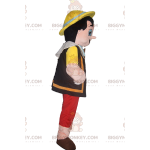 Costume de mascotte BIGGYMONKEY™ de Pinocchio avec son chapeau