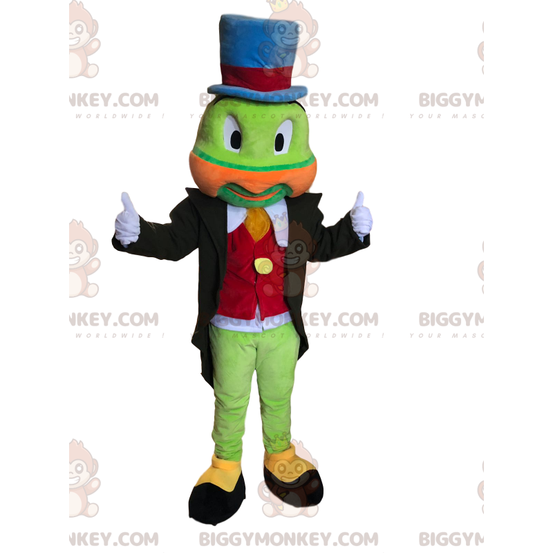 Green Cricket BIGGYMONKEY™ Mascot Costume with colorful