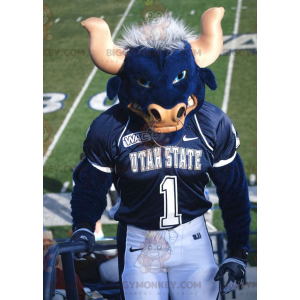 Giant Awesome Blue Buffalo Bull στολή μασκότ BIGGYMONKEY™ - Μασκότ αγελάδων - BIGGYMONKEY_01563 - BiggyMonkey.com