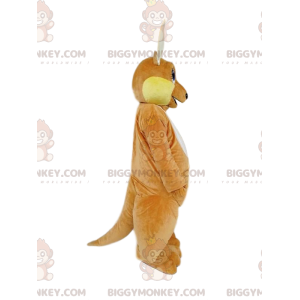 BIGGYMONKEY™ Costume da mascotte Canguro marrone con sguardo
