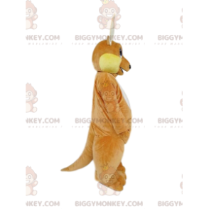BIGGYMONKEY™ Mascot Costume Brown Kangaroo With Awake Look -