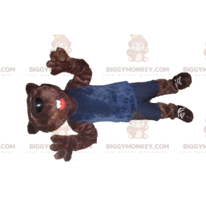 Traje de mascote de urso pardo BIGGYMONKEY™ em roupas