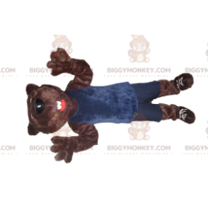 Brown Bear BIGGYMONKEY™ Mascot Costume In Blue Sportswear - Bear mascot - BIGGYMONKEY_013254 - BiggyMonkey.com