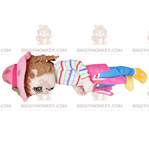 Flirtatious Little Girl BIGGYMONKEY™ Mascot Costume - With Cute