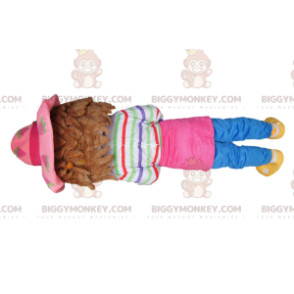 Flirtendes kleines Mädchen BIGGYMONKEY™ Maskottchenkostüm – mit