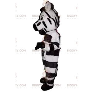 Amazing and funny zebra BIGGYMONKEY™ mascot costume. –