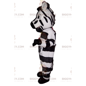 Geweldig en grappig zebra BIGGYMONKEY™ mascottekostuum. -