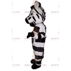 Amazing and funny zebra BIGGYMONKEY™ mascot costume. -