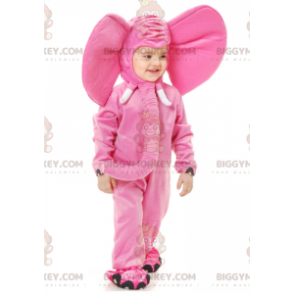 Rosa elefantkostyme med stor snabel - Elefantmasker - BIGGYMONKEY_01566 - BiggyMonkey.com
