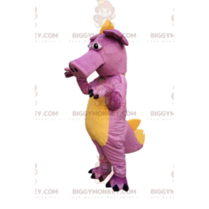 Erittäin hauska Pink Dragon Pig BIGGYMONKEY™ maskottiasu - Lohikäärmeen maskotti - BIGGYMONKEY_013266 - BiggyMonkey.com