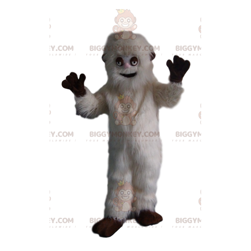 Playful white grizzly bear BIGGYMONKEY™ mascot costume. grizzly Playful white grizzly bear BIGGYMONKEY™ mascot costume. grizzly