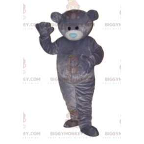Kostým maskota měkkého medvěda BIGGYMONKEY™ s modrým čenichem. - Maskot medvěda - BIGGYMONKEY_013276 - BiggyMonkey.com