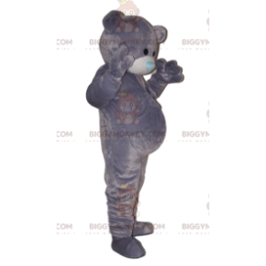 Kostým maskota měkkého medvěda BIGGYMONKEY™ s modrým čenichem. - Maskot medvěda - BIGGYMONKEY_013276 - BiggyMonkey.com