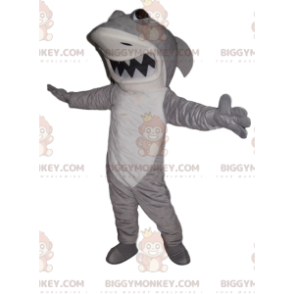 Κοστούμι μασκότ Bierce White and Grey Shark BIGGYMONKEY™ -