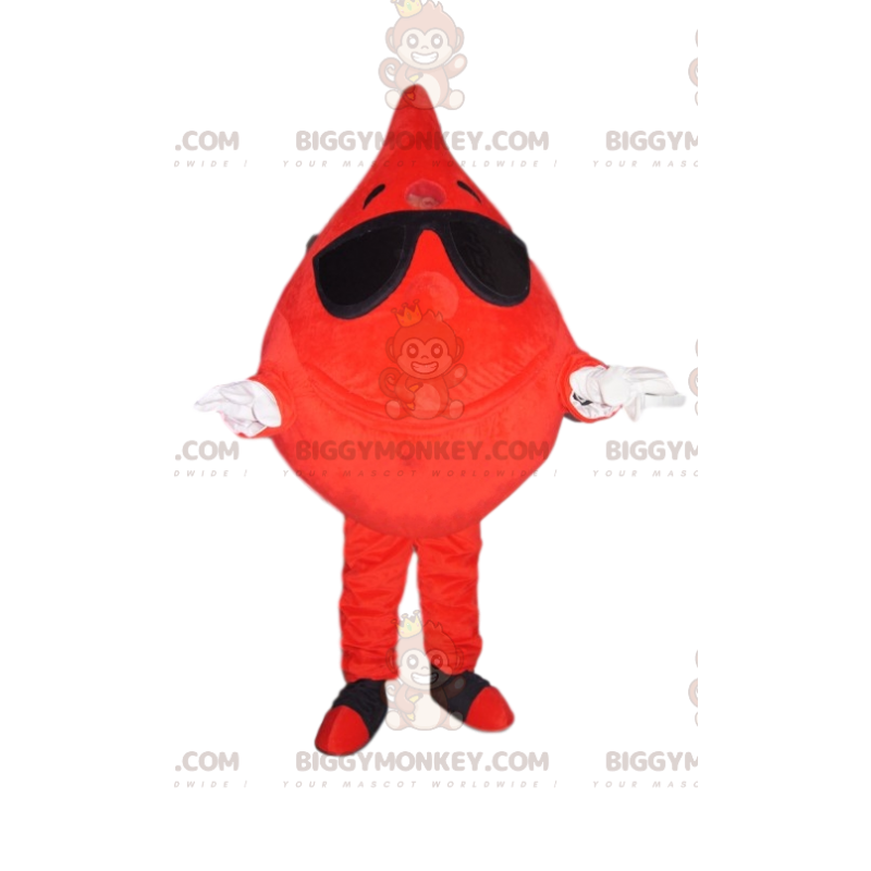 Disfraz de mascota BIGGYMONKEY™ de gota de sangre juguetona con