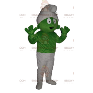 Very Comical Green Smurf BIGGYMONKEY™ Mascot Costume –