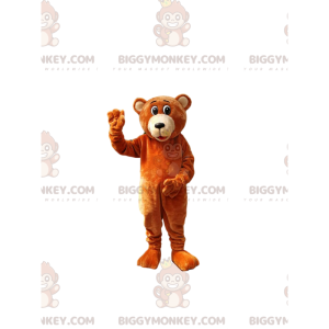 Traje de mascote BIGGYMONKEY™ de urso pardo muito cativante –