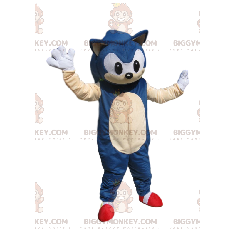 BIGGYMONKEY™ maskotkostume fra Sonic the Blue Sega Super