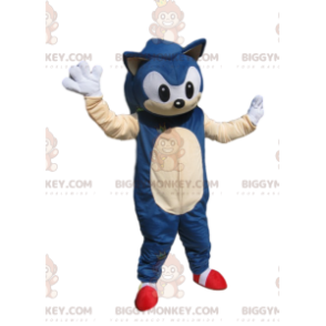 BIGGYMONKEY™ maskotkostume fra Sonic the Blue Sega Super