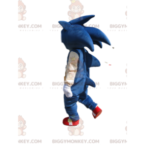 Disfraz de mascota BIGGYMONKEY™ de Sonic the Blue Sega Super