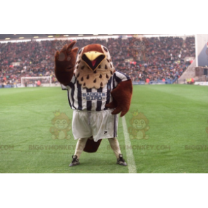 Αθλητικά ενδύματα μασκότ με καφέ και μπεζ Bird BIGGYMONKEY™ -