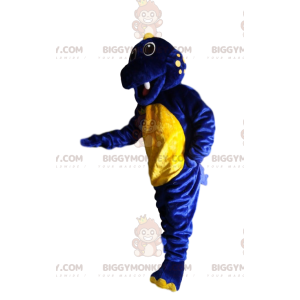 Kostium Maskotka Błękitno-Żółtego Dinozaura BIGGYMONKEY™ -