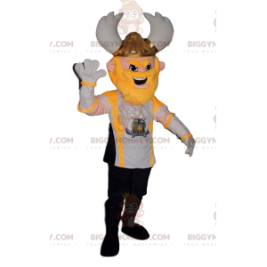 BIGGYMONKEY™ Viking Warrior Mascot Costume with Supporter Shirt