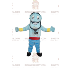 Zeer vrolijk Genie Aladdin BIGGYMONKEY™ mascottekostuum - Mascottes beroemde mensen - BIGGYMONKEY_013303 - BiggyMonkey.com