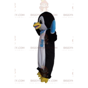 BIGGYMONKEY™ Funny Penguin Mascot Costume With Blue And White