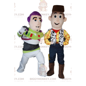 BIGGYMONKEY™s maskotduo af Woody og Buzz Lightyear, fra Toy