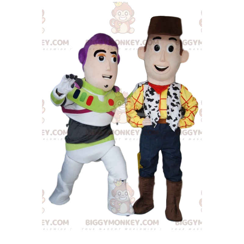 BIGGYMONKEY™s maskotduo av Woody och Buzz Lightyear, från Toy BIGGYMONKEY™s maskotduo av Woody och Buzz Lightyear, från Toy