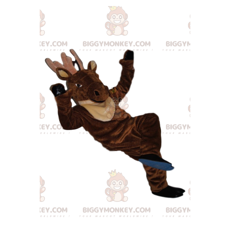 Kostium maskotki BIGGYMONKEY™ Majestatyczny jeleń z pięknym Kostium maskotki BIGGYMONKEY™ Majestatyczny jeleń z pięknym