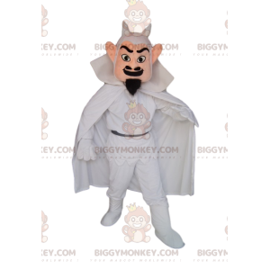 Devil BIGGYMONKEY™ Maskotdräkt med vit kostym - BiggyMonkey