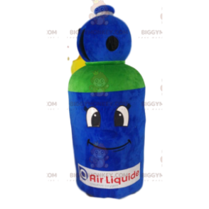 Blue and Green Gas Canister BIGGYMONKEY™ Mascot Costume -