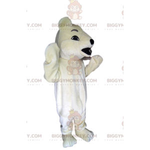 Traje de mascote de urso polar BIGGYMONKEY™. fantasia de urso