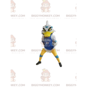 BIGGYMONKEY™ Wicked Looking White Duck Mascot Costume With